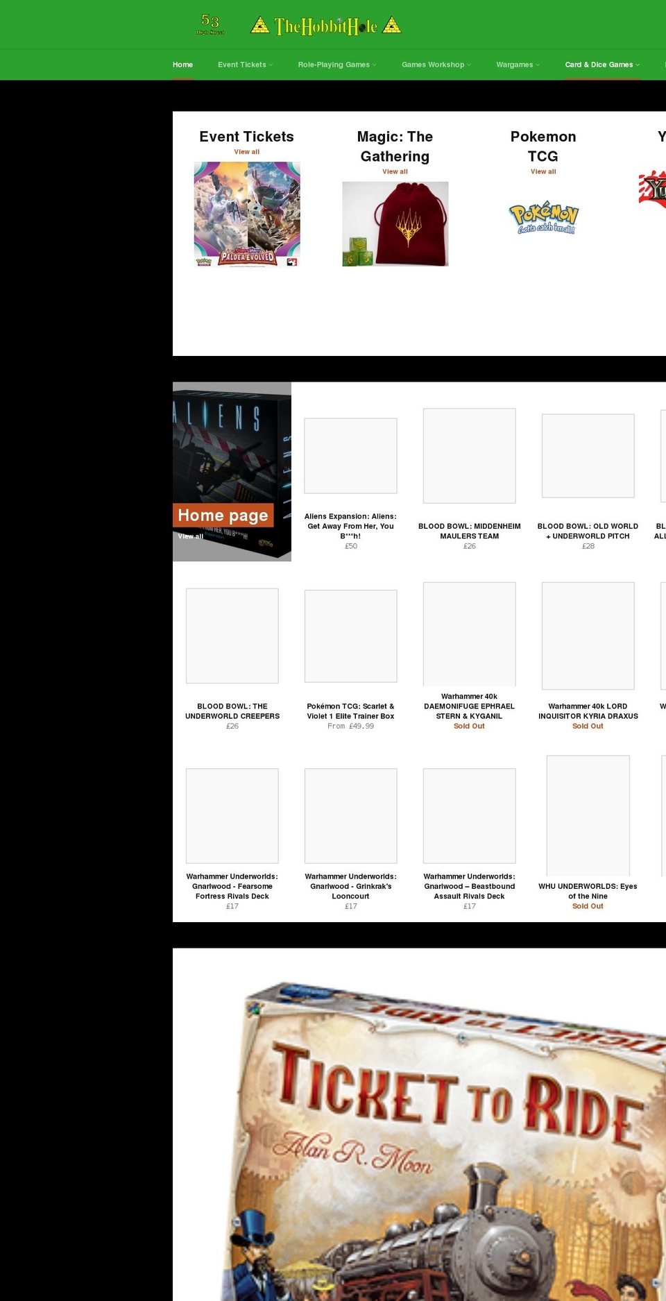 the-hobbit-hole-chatteris.myshopify.com shopify website screenshot
