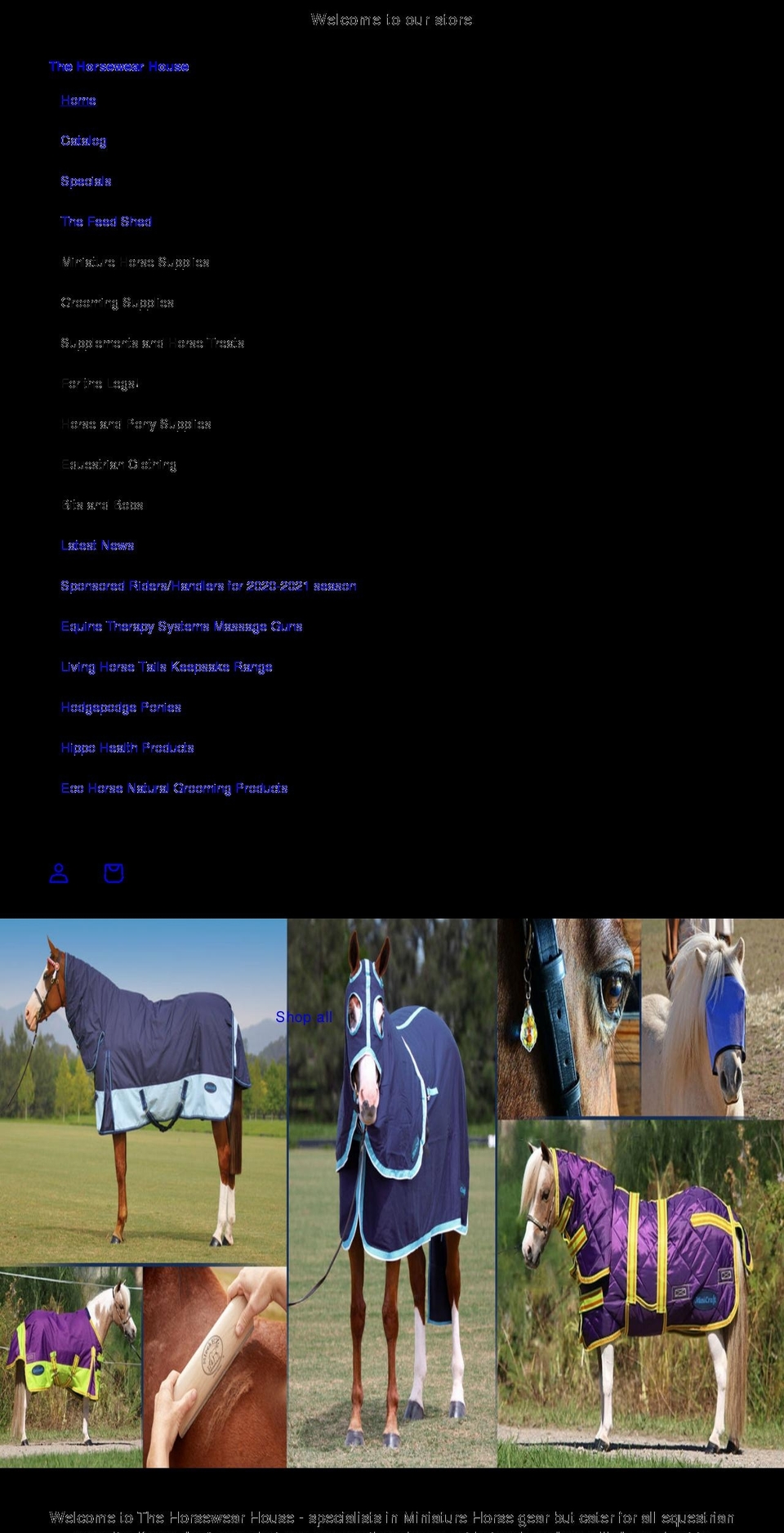 the-horsewear-house.myshopify.com shopify website screenshot