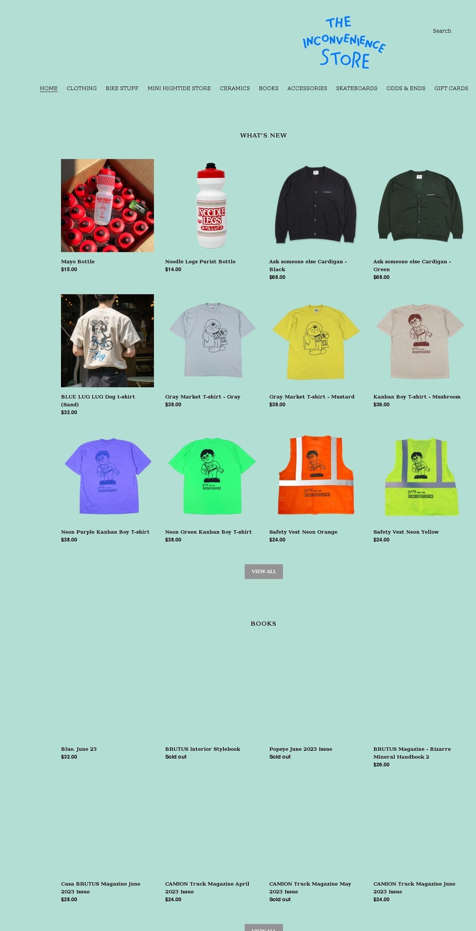 the-inconvenience-store.com shopify website screenshot