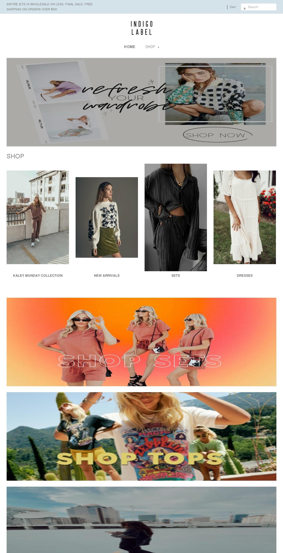 the-indigoshop.com shopify website screenshot
