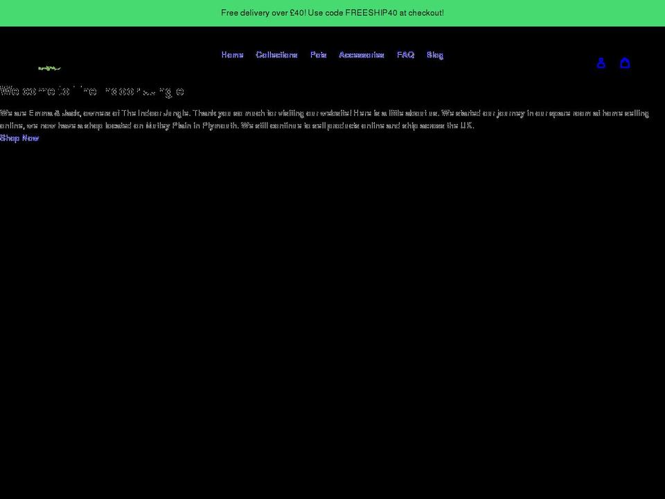 the-indoor-jungle-uk.myshopify.com shopify website screenshot
