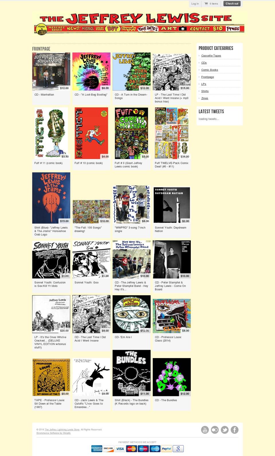 the-jeffrey-lightning-lewis-store.myshopify.com shopify website screenshot