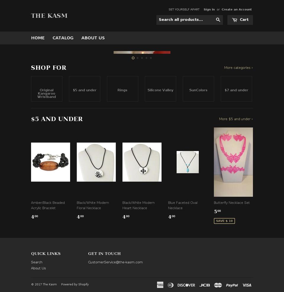 the-kasm.com shopify website screenshot