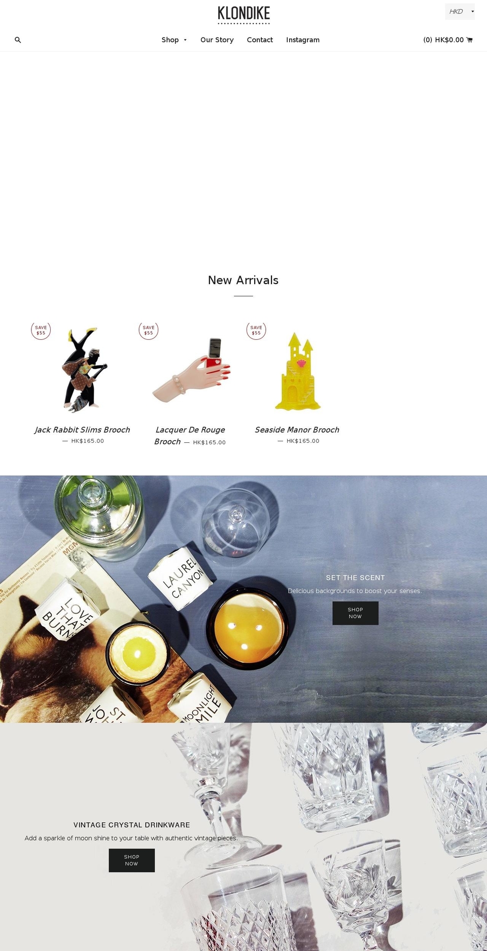 the-klondike.com — Shopify storefront screenshot