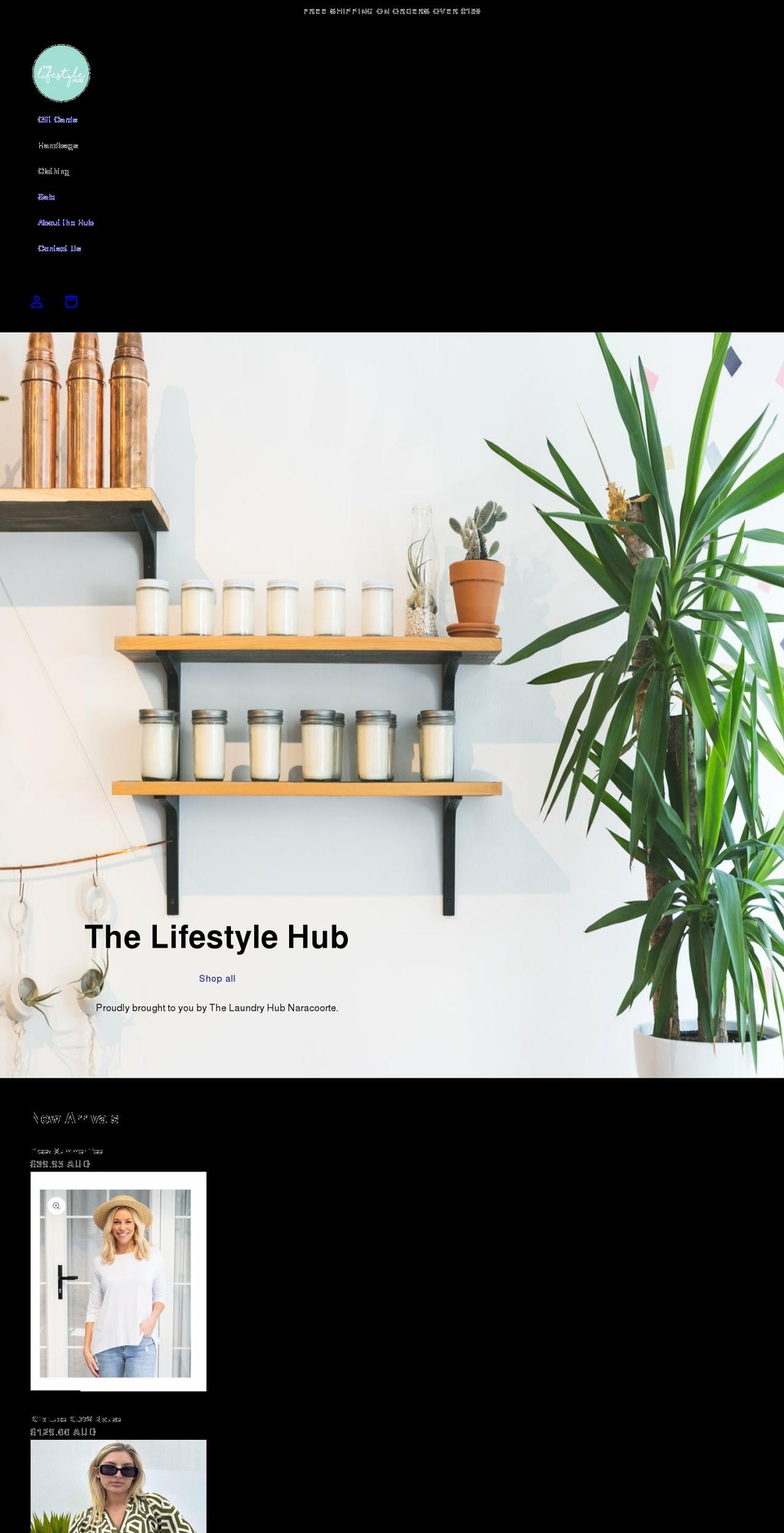 the-laundry-hub.com shopify website screenshot