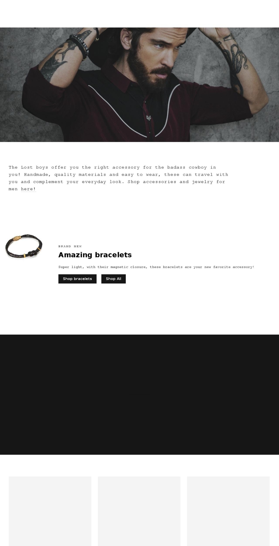 the-lost-boys.com — Shopify storefront screenshot