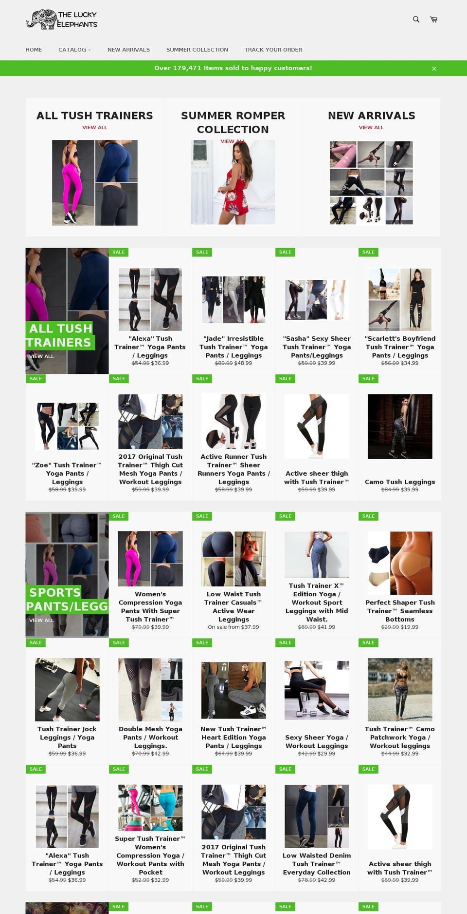 the-lucky-elephants.myshopify.com shopify website screenshot