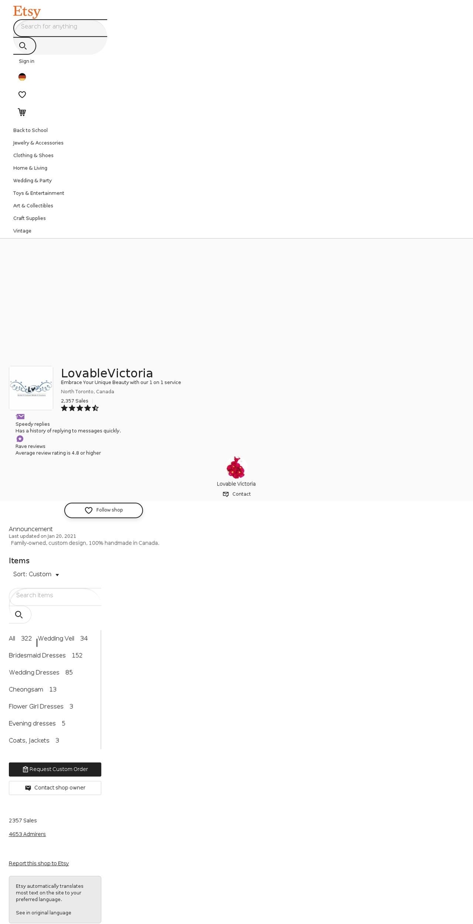 the-lv.com shopify website screenshot