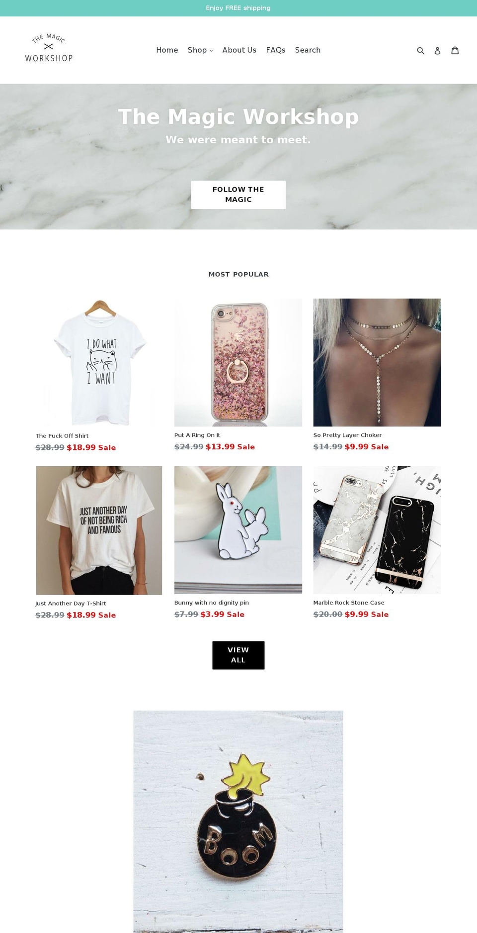 the-magic-workshop.com — Shopify storefront screenshot