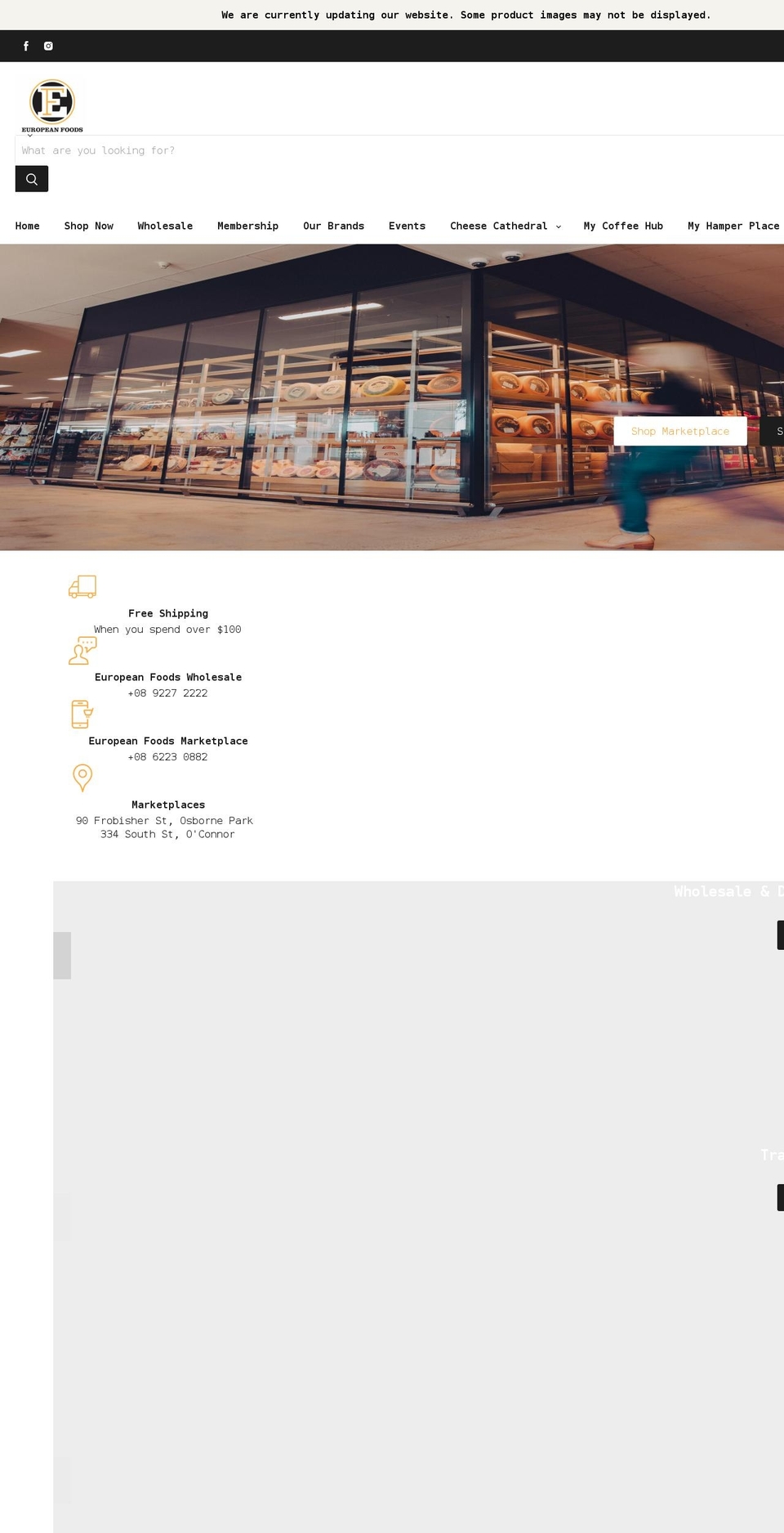 the-marketplace.com.au shopify website screenshot