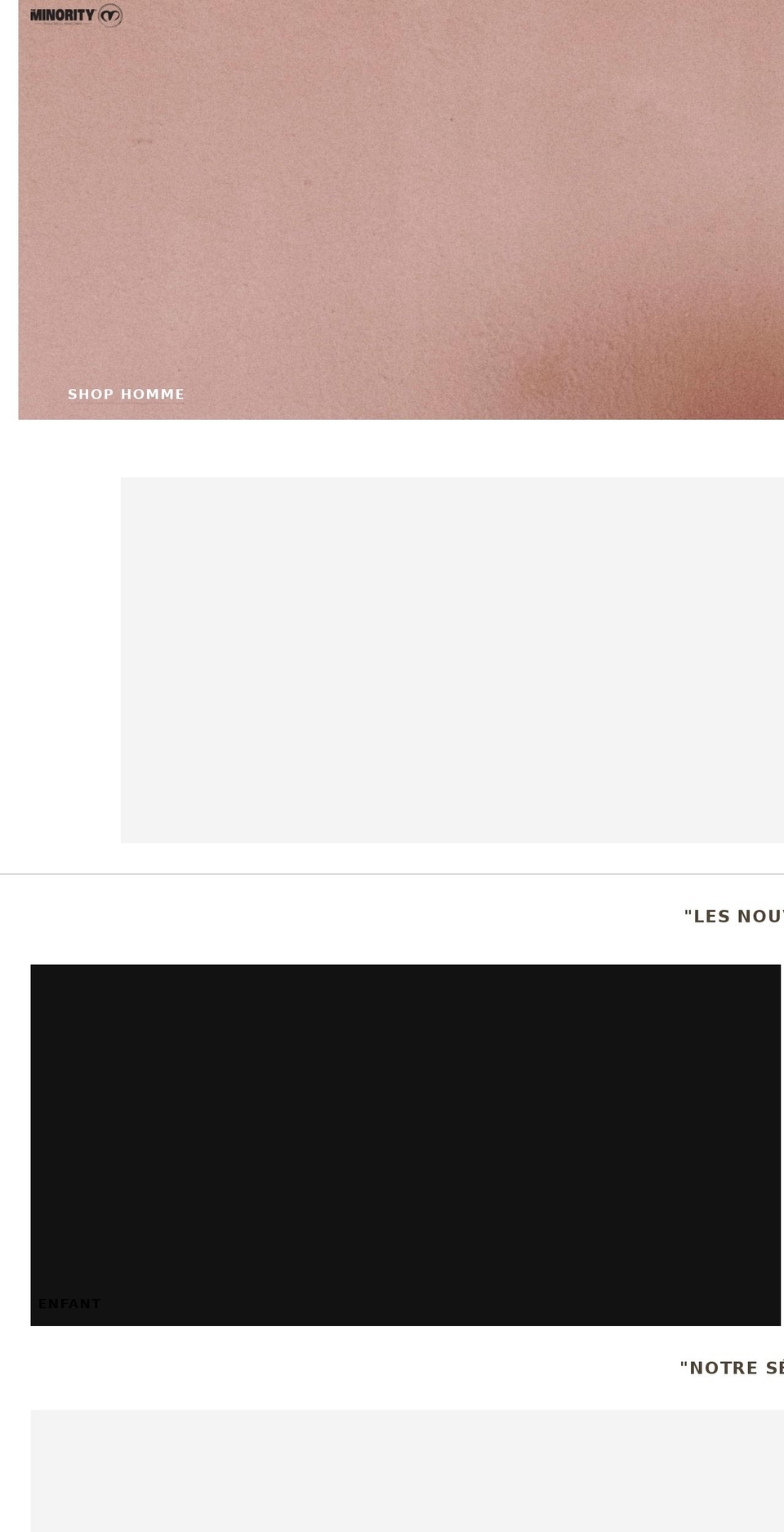 the-minority.com — Shopify storefront screenshot