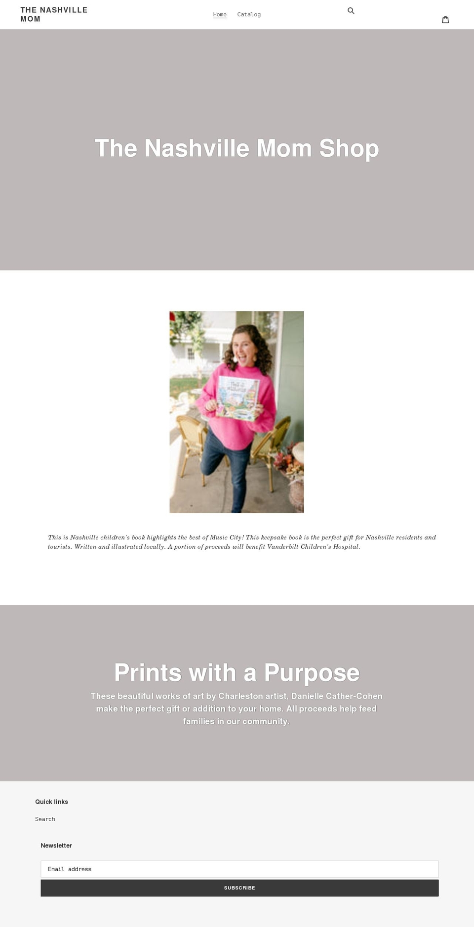 the-nashville-mom.myshopify.com shopify website screenshot