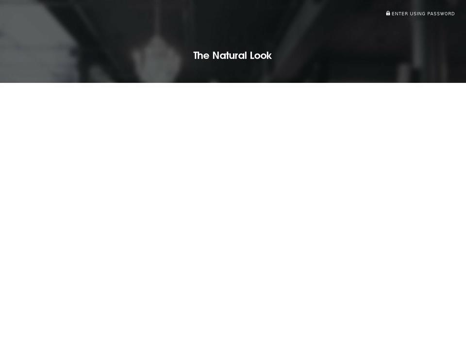the-natural-look.com — Shopify storefront screenshot