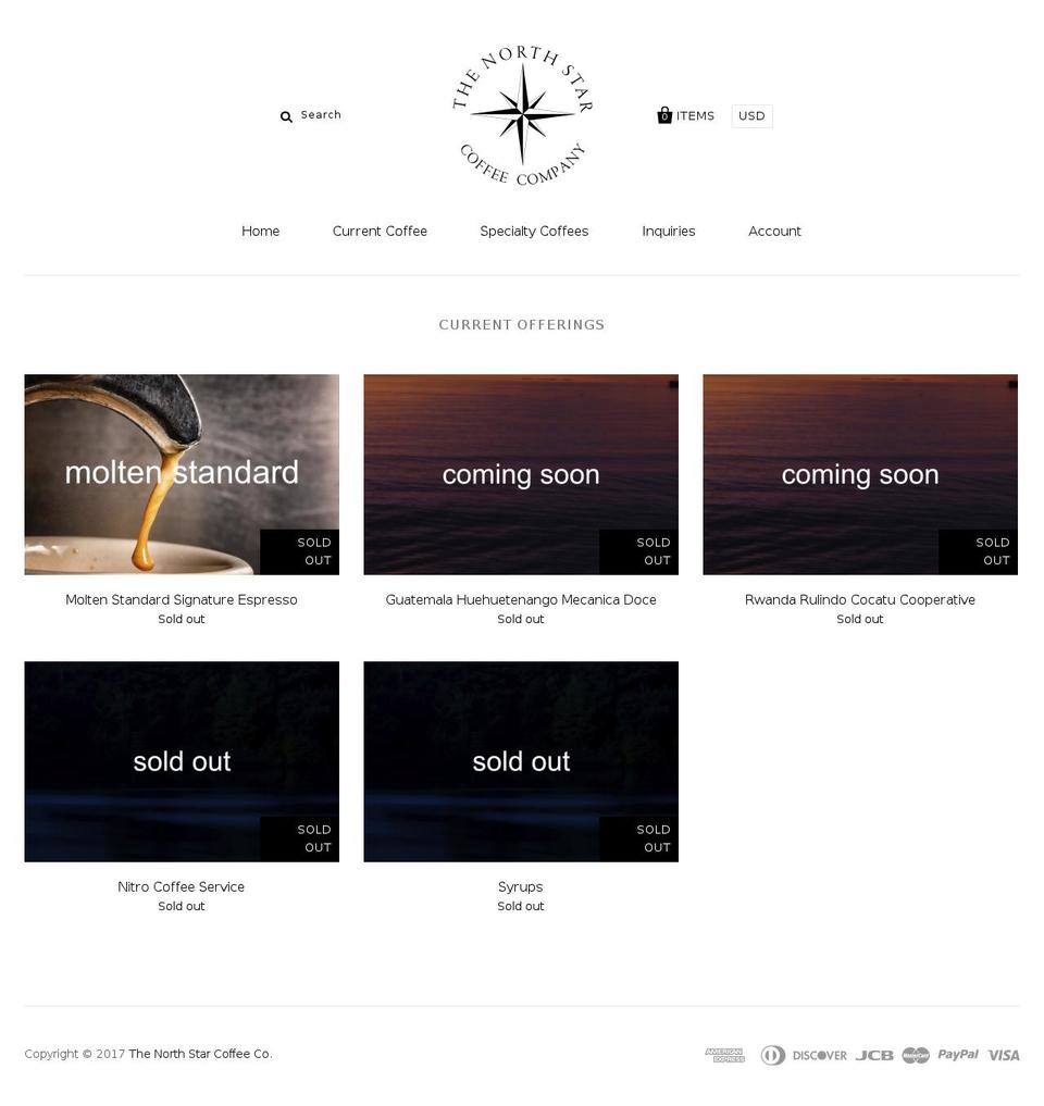 the-north-star.com shopify website screenshot
