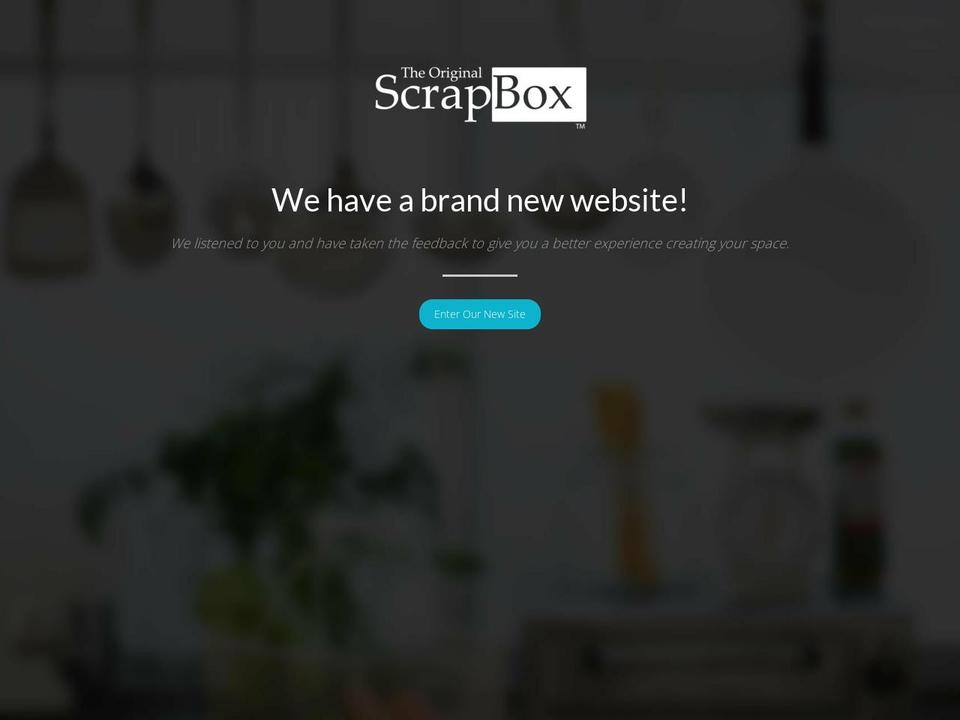 the-original-scrapbox.myshopify.com shopify website screenshot