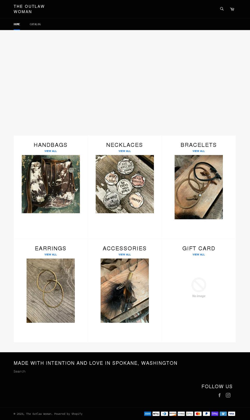 the-outlaw-woman.myshopify.com shopify website screenshot