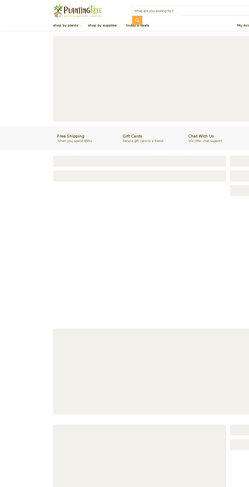 the-planting-tree.com — Shopify storefront screenshot