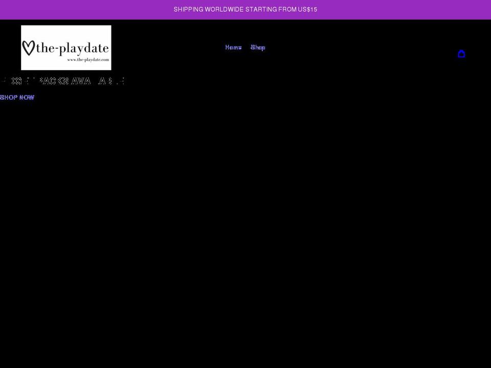 the-playdate.com shopify website screenshot
