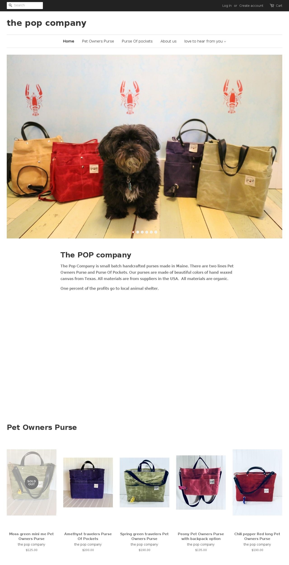 the-pop-company.com — Shopify storefront screenshot