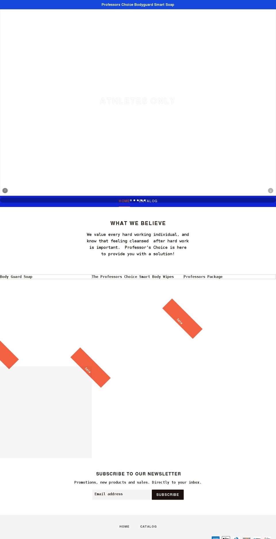 the-professors-choice.myshopify.com shopify website screenshot