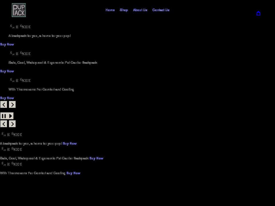 the-puppack-dog-pound.myshopify.com shopify website screenshot