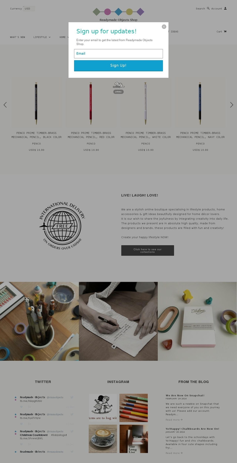 the-readymade.com shopify website screenshot