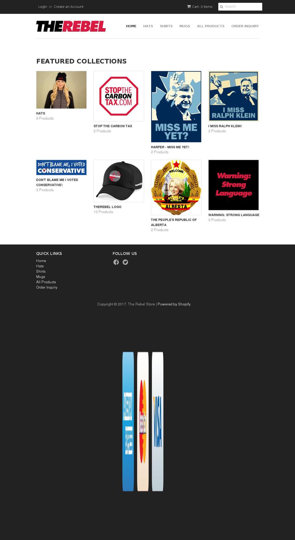 the-rebel-store.myshopify.com shopify website screenshot