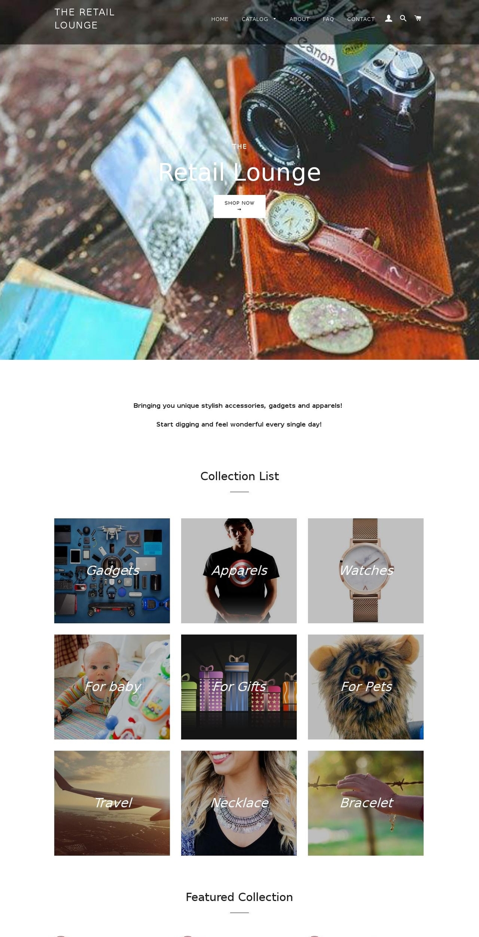the-retail-lounge.com — Shopify storefront screenshot