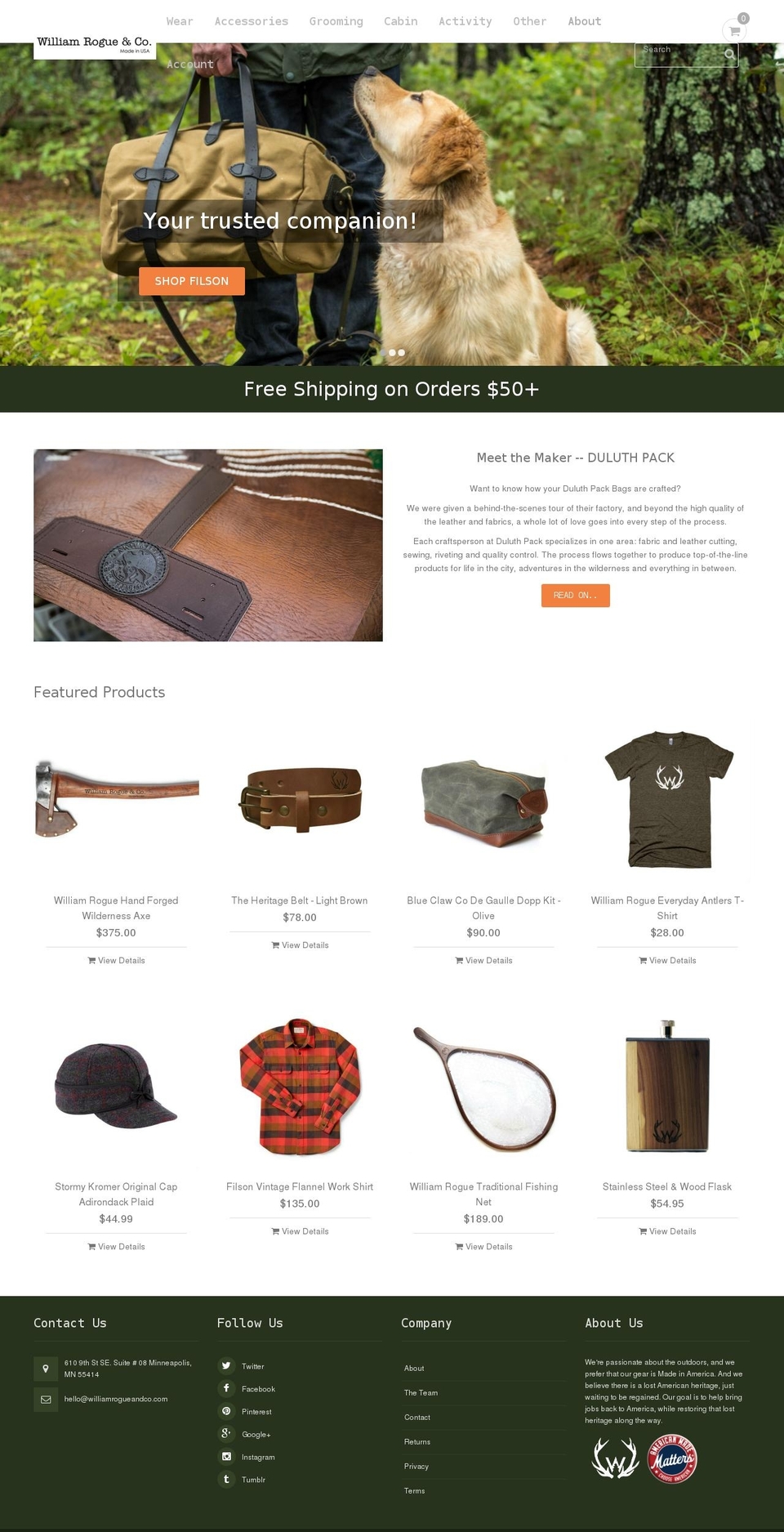 Expanse Shopify theme site example the-rogue-cooperative.myshopify.com