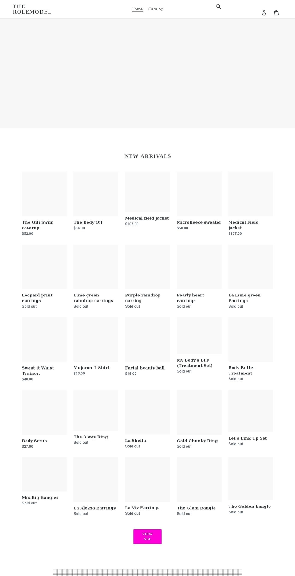 the-rolemodel.com shopify website screenshot