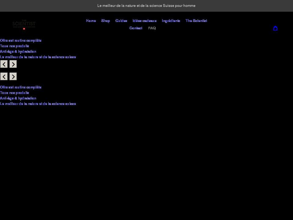 the-scientist.ch shopify website screenshot