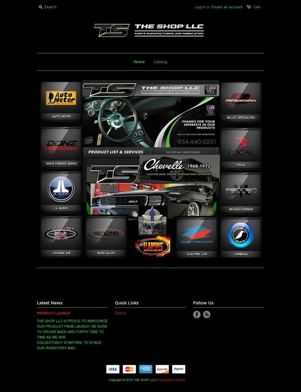 the-shop-llc.myshopify.com shopify website screenshot