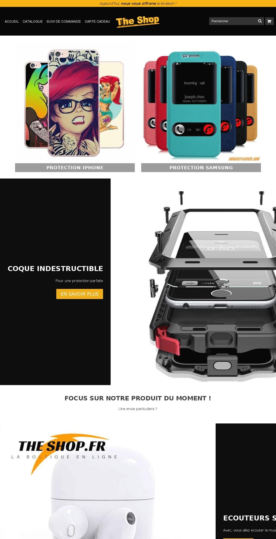 speedfly-1-11 Shopify theme site example the-shop.fr