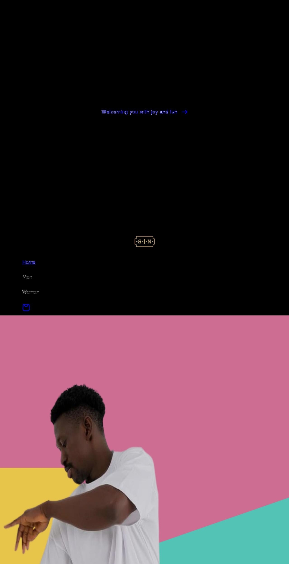 the-sin.com shopify website screenshot