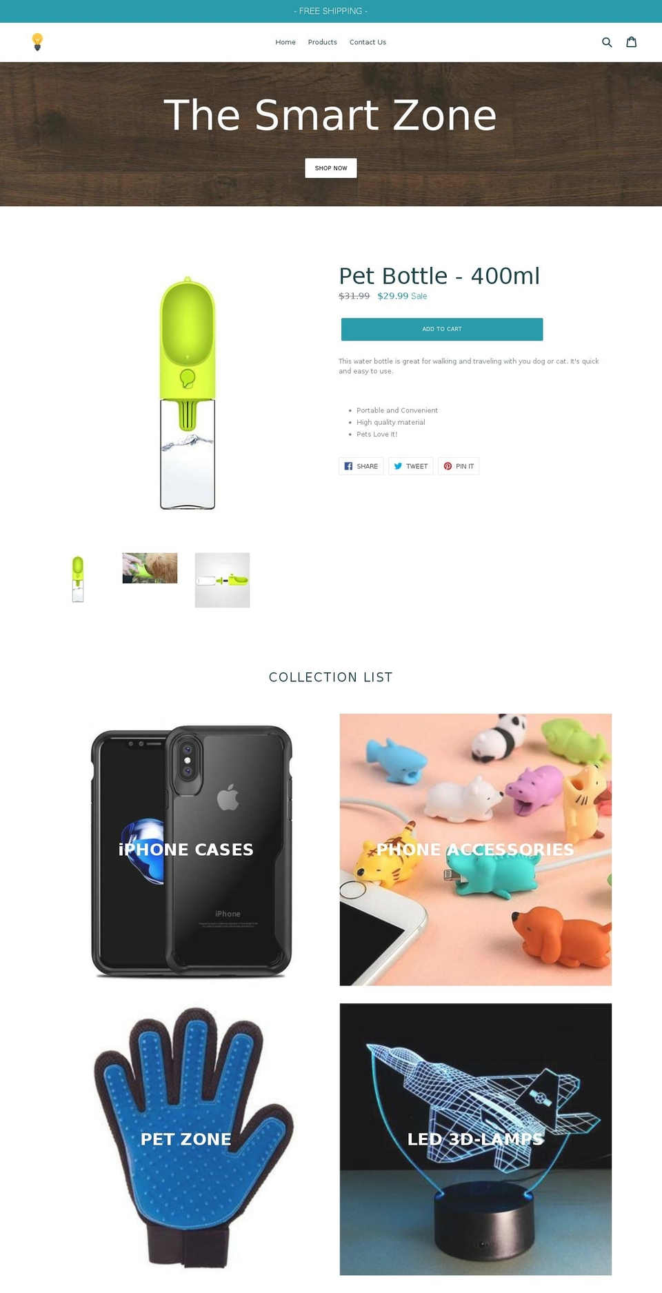 the-smart-zone.com — Shopify storefront screenshot