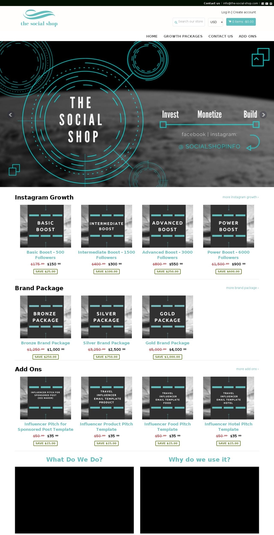 the-social-shop.com — Shopify storefront screenshot