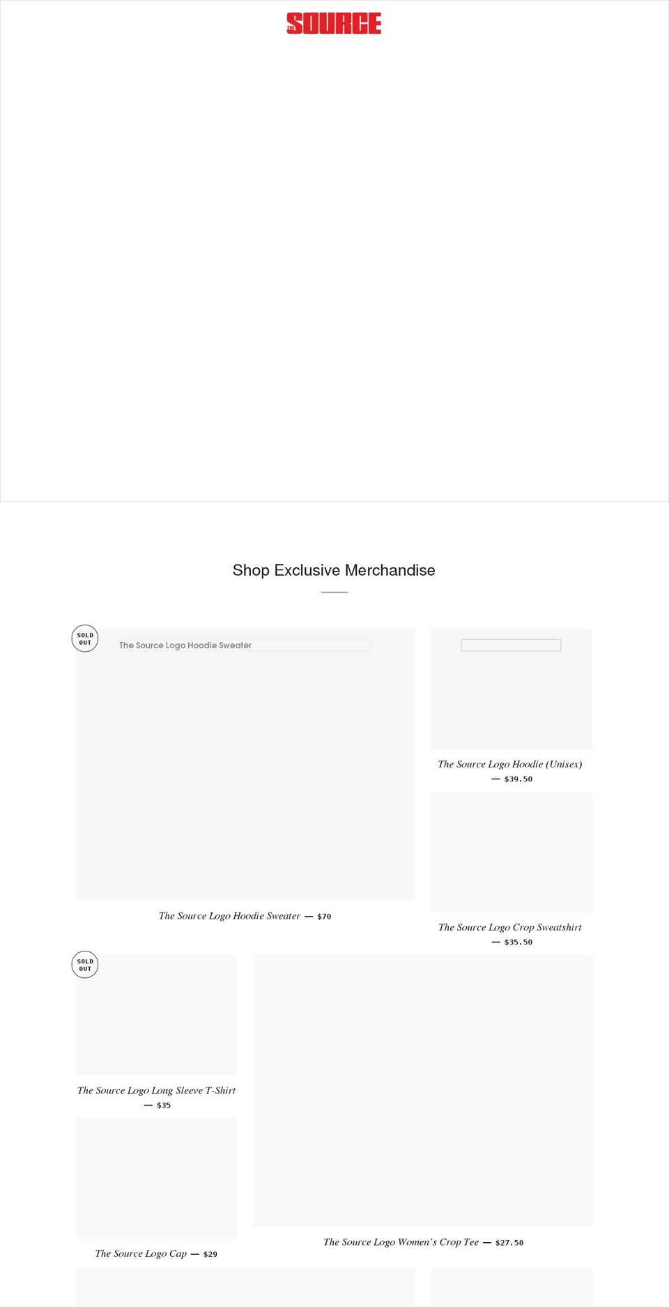 the-source-merch.myshopify.com shopify website screenshot