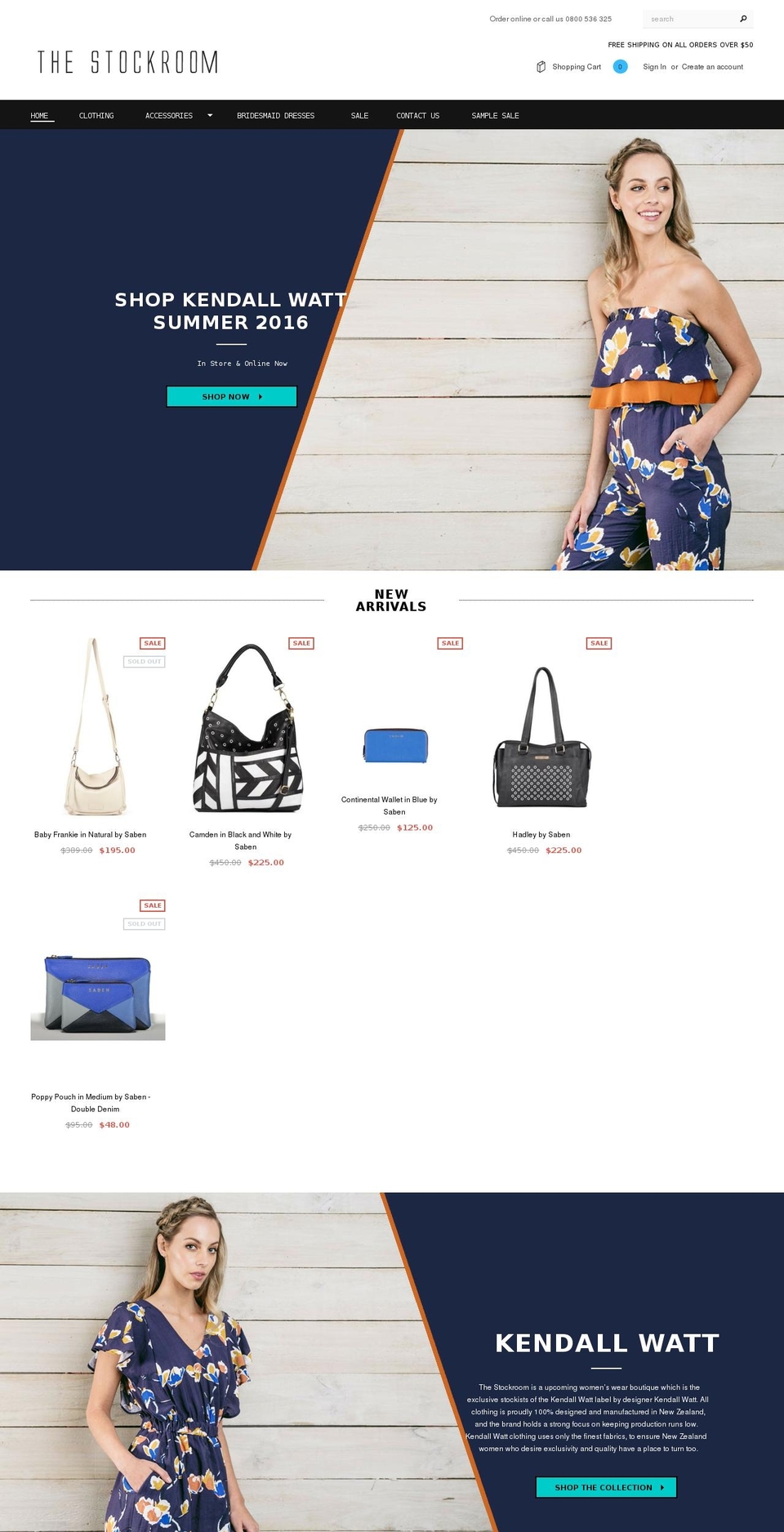 the-stockroom.co.nz shopify website screenshot