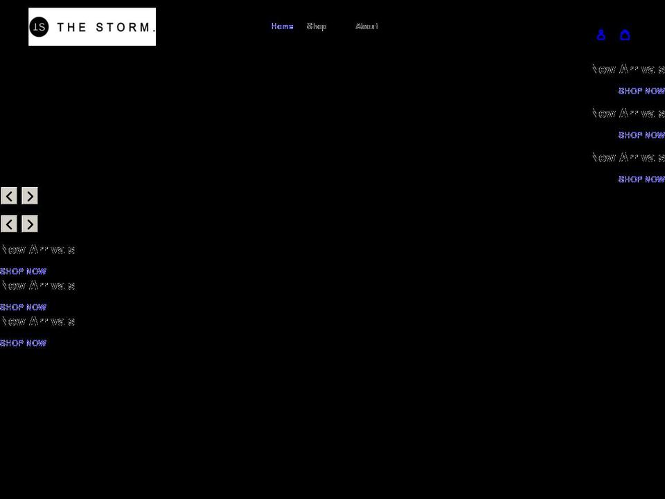 the-storm-down-under.myshopify.com shopify website screenshot