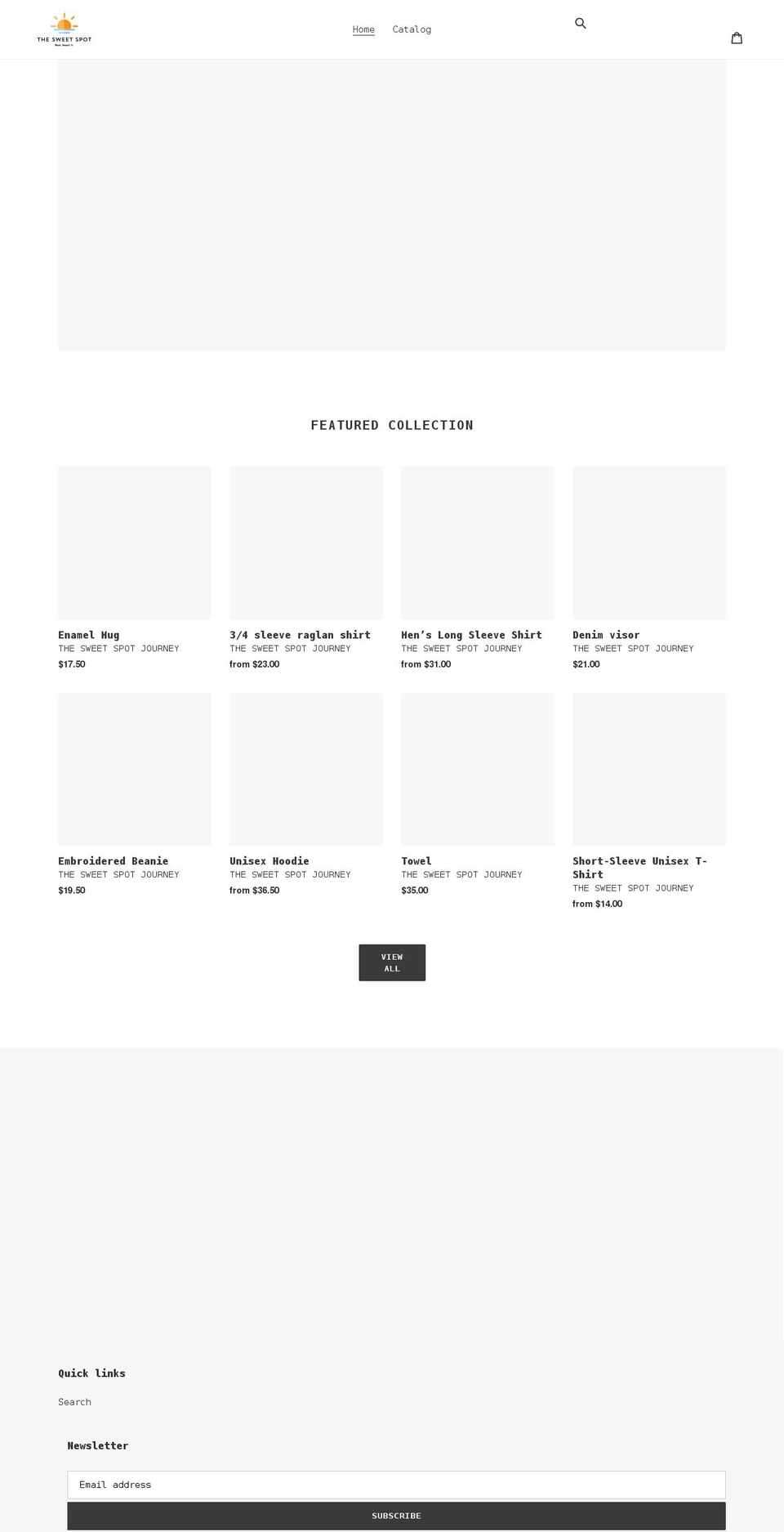 the-sweet-spot-journey.myshopify.com shopify website screenshot