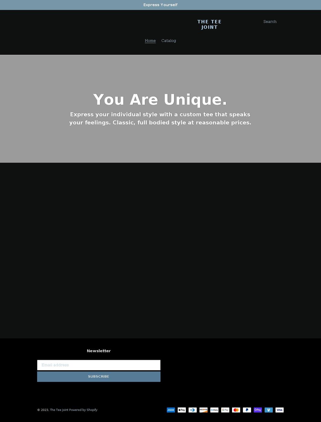 the-tee-joint.myshopify.com shopify website screenshot