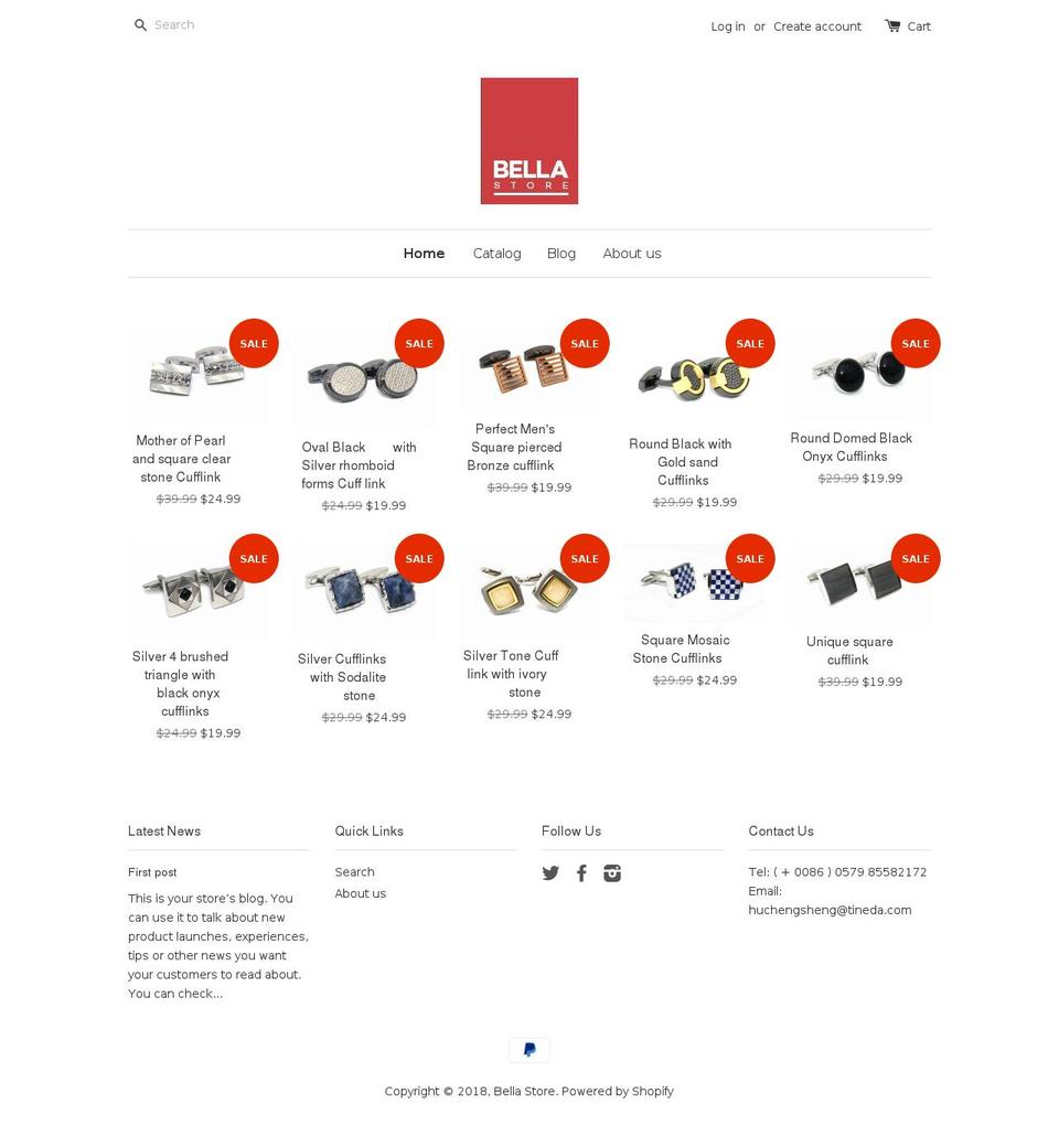 the-throne-cufflinks.com shopify website screenshot