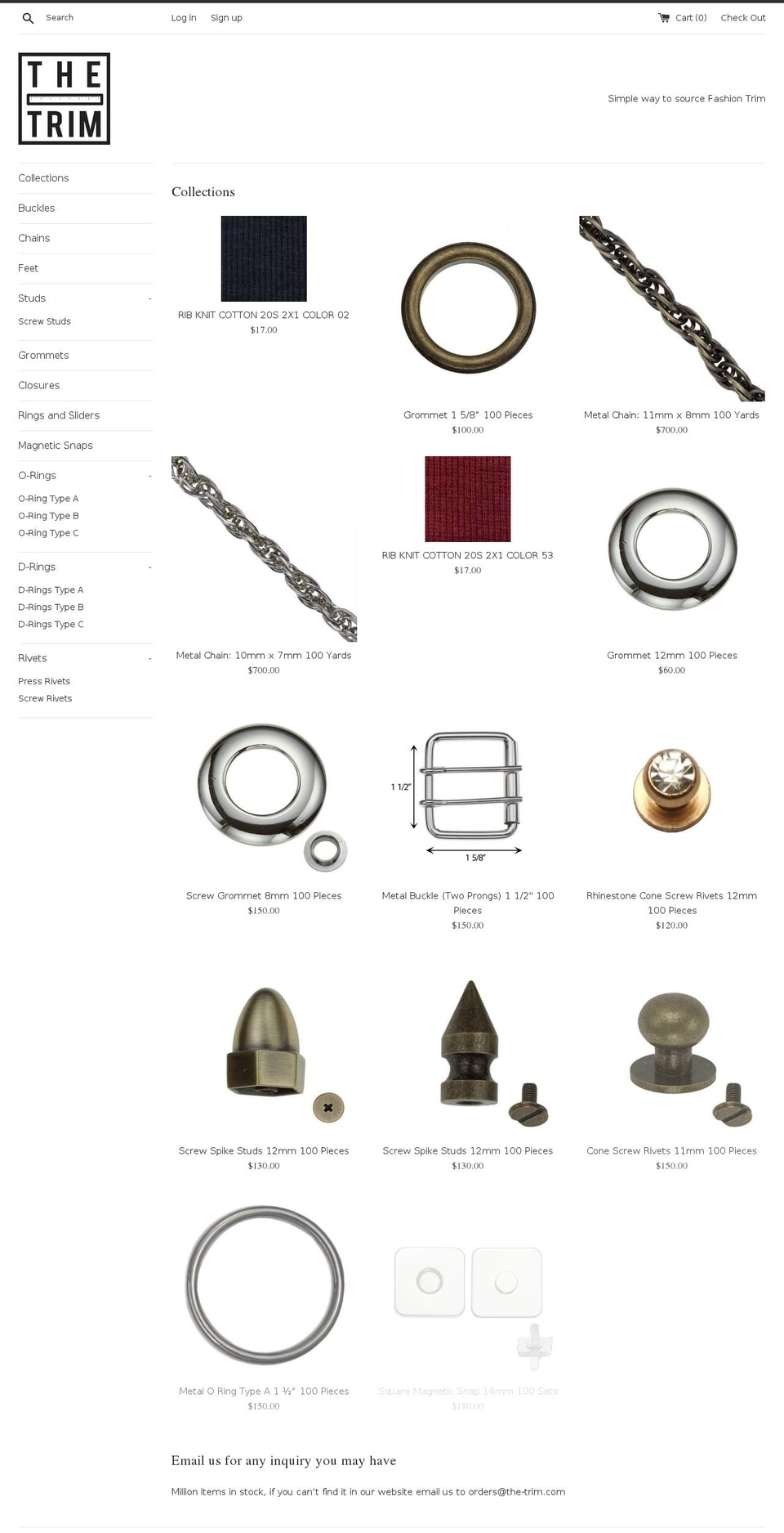the-trim.com — Shopify storefront screenshot