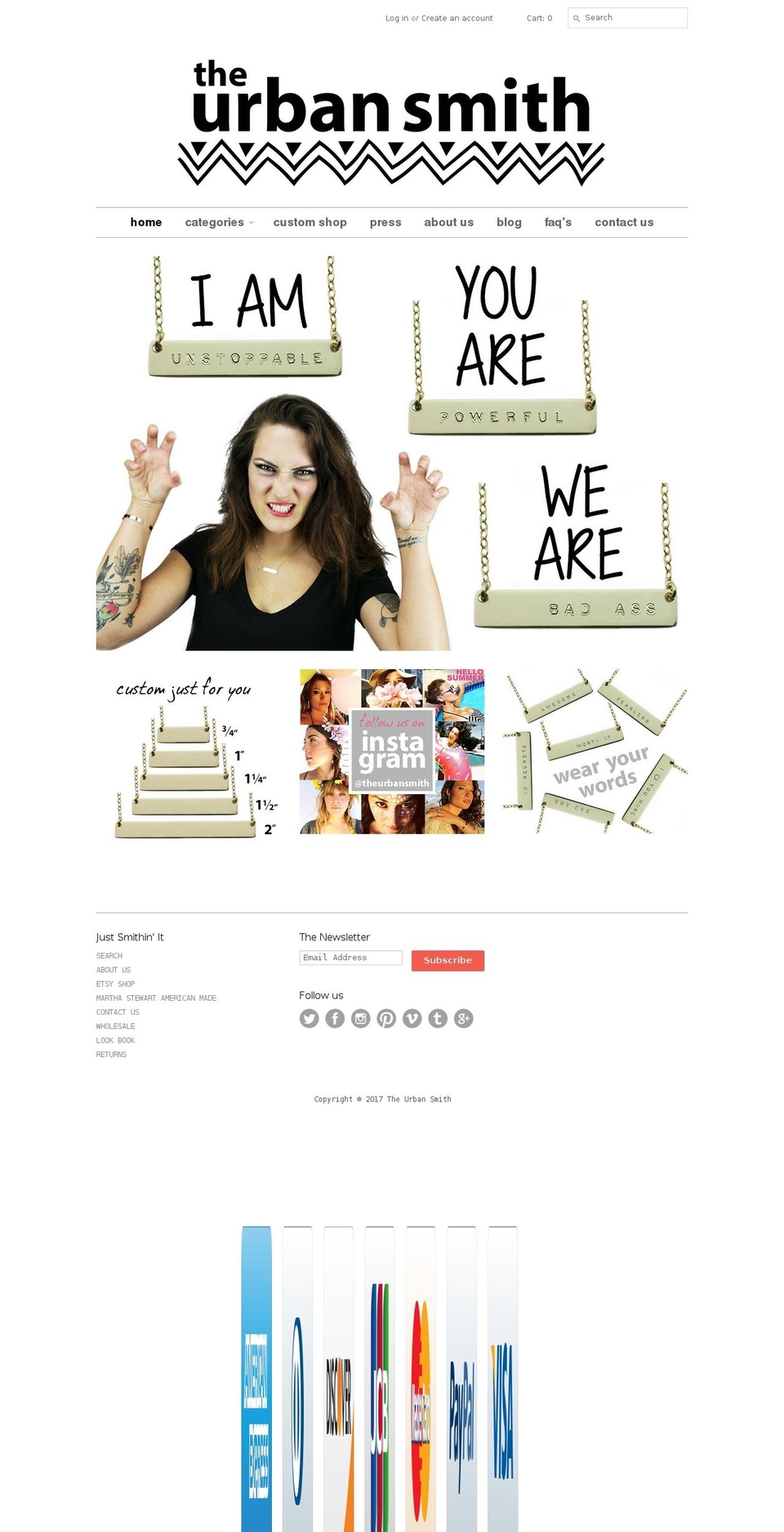 the-urban-smith.com shopify website screenshot
