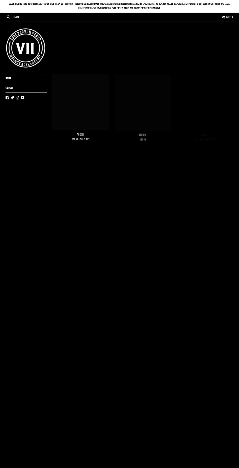 the-vii-crew.myshopify.com shopify website screenshot