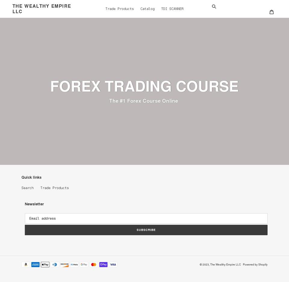 the-wealthy-empire-llc.myshopify.com shopify website screenshot