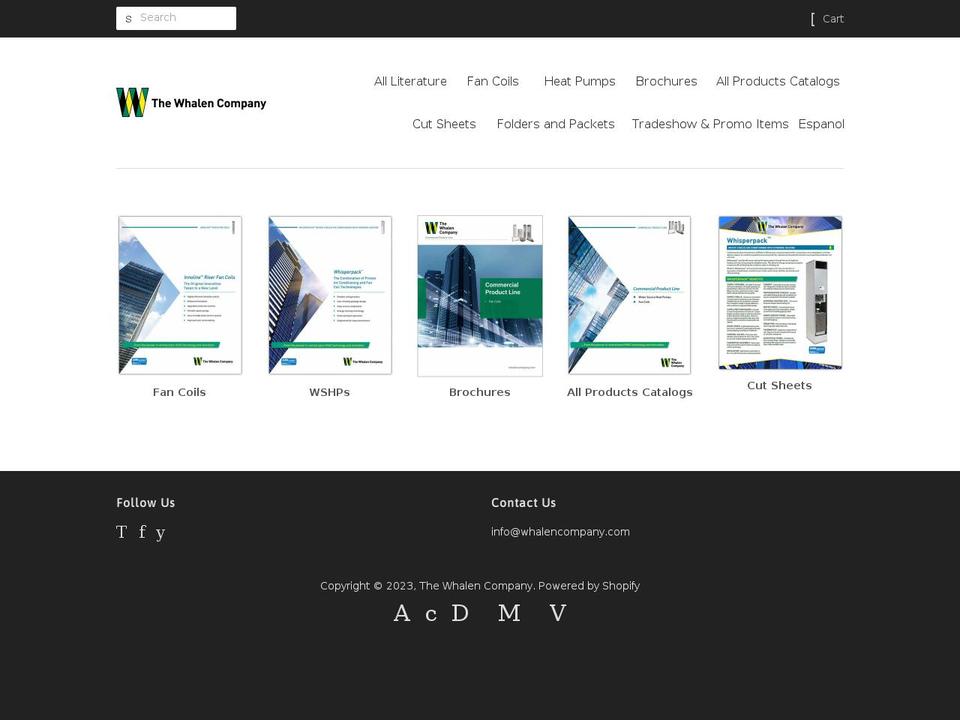 the-whalen-company.myshopify.com shopify website screenshot