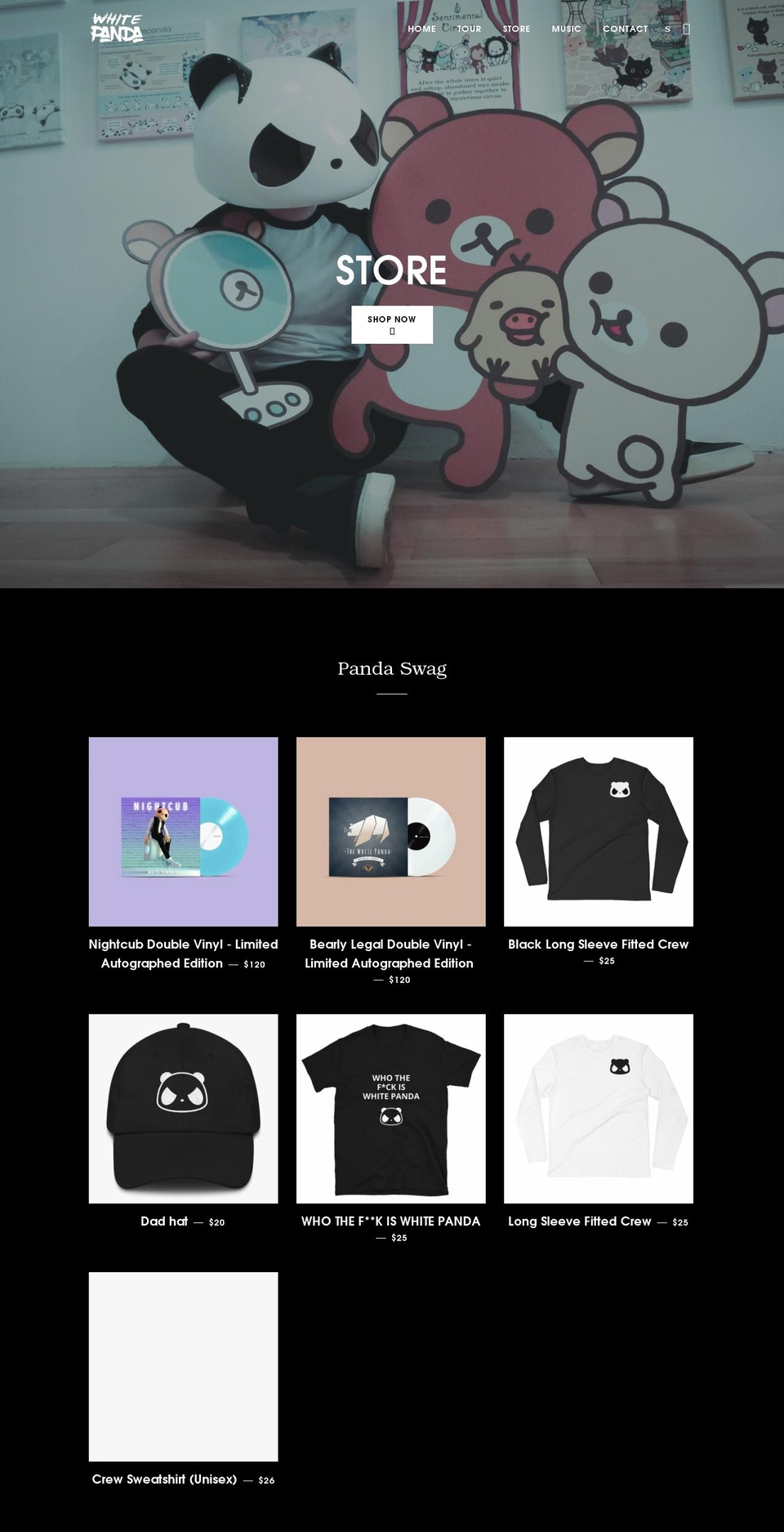 the-white-panda.myshopify.com shopify website screenshot