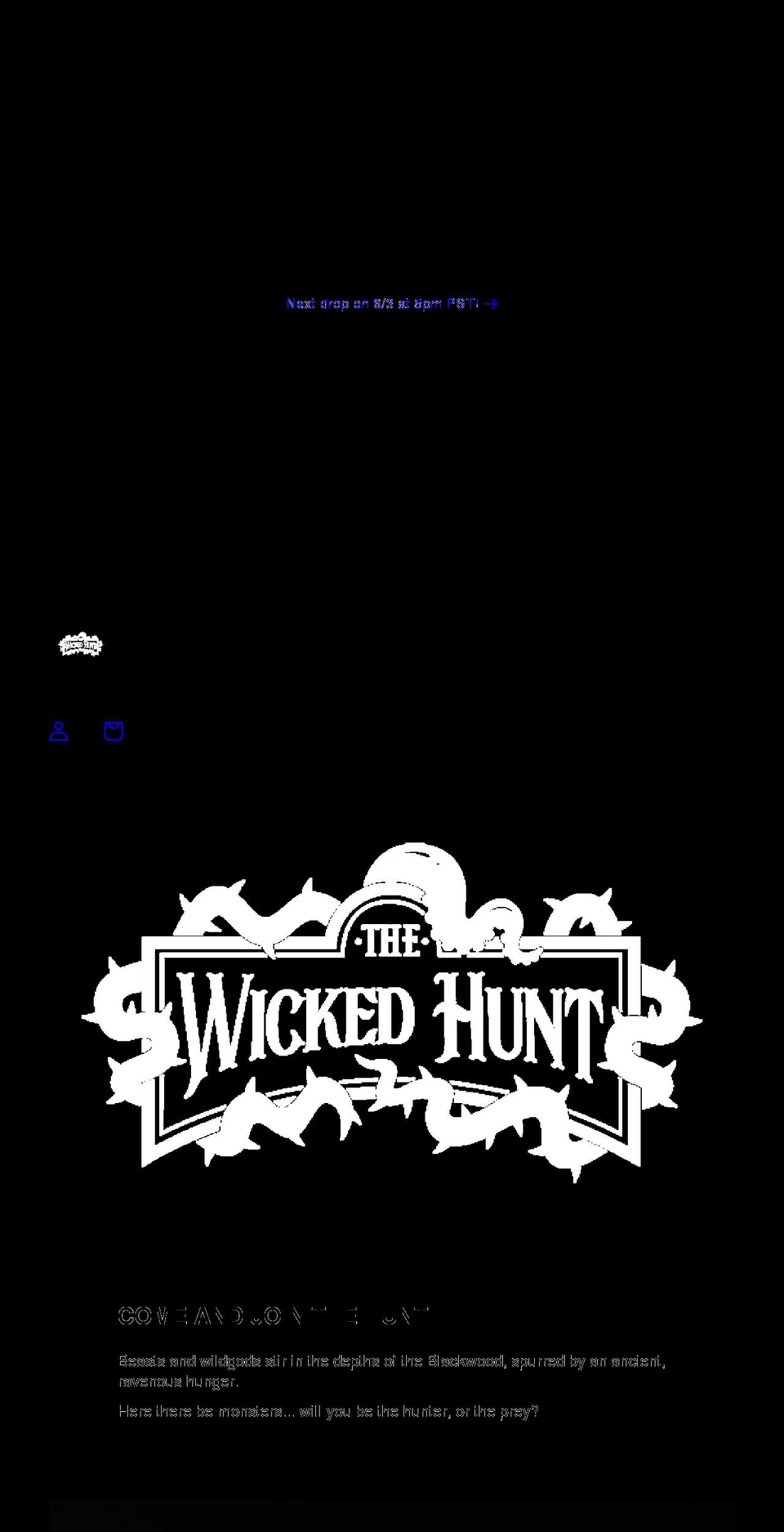 the-wicked-hunt.com shopify website screenshot