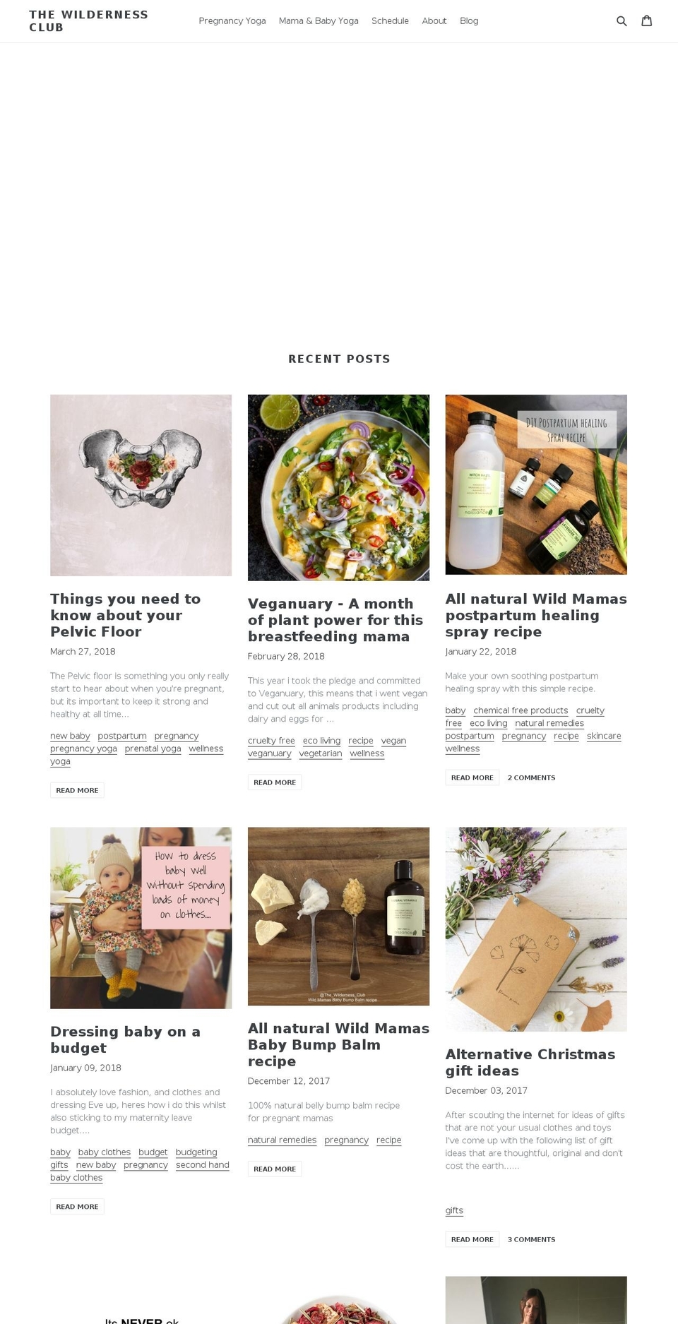 the-wilderness-club.com — Shopify storefront screenshot